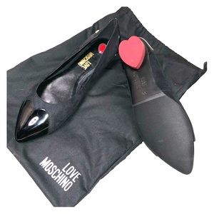 Moschino Black Flats